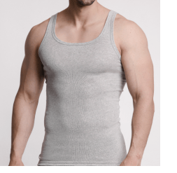 DEVIĆ Moška spodnja maja barvasta -siva